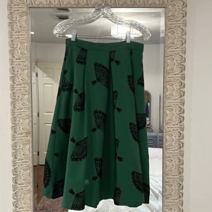 Tatyana Green & Black Skirt